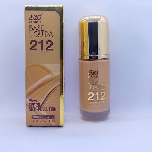 BASE PARA MAQUILLAJE 212 COMBO x 1 base + 1 CORRECTOR OJERAS MIUIS (1 base líquida 212 VIP Serum 10 y 1 CORRECTOR DE OJERAS))