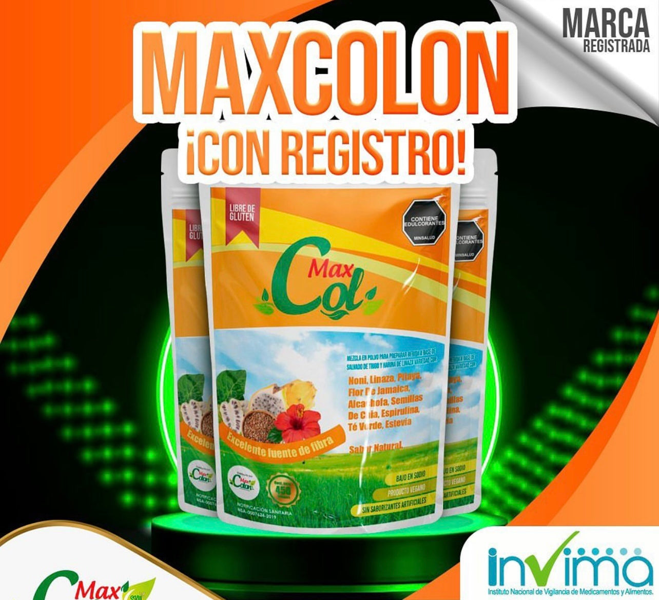 FIBRA PARA ADELGAZAR MAX COLON X450GR